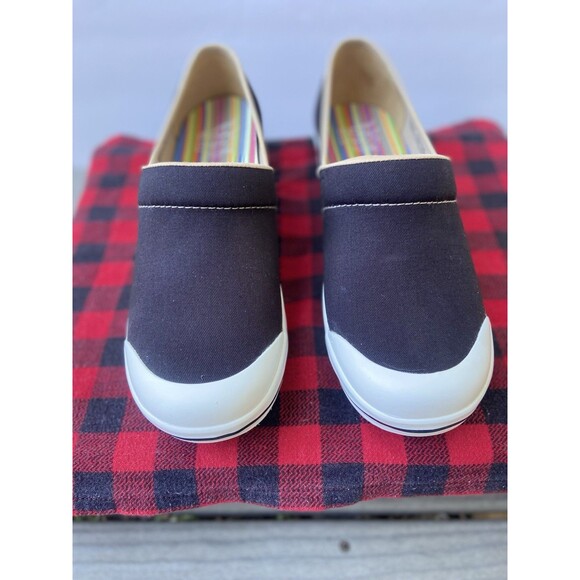 Dansko Vegan Black Canvas Slip Resistant Clogs Shoes Women Sz 42 EU/ 11.5-12 US - Picture 4 of 16